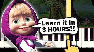Masha and the Bear - EASY Piano tutorial