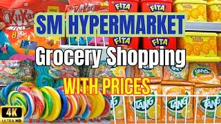 SM Hypermarket GROCERY SHOPPING with PRICES / Realistic Grocery Shopping ASMR