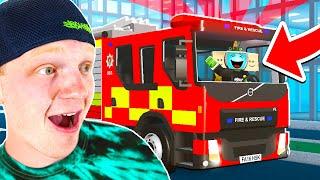 FIGHTING FIRES In ROBLOX! Working As FIREFIGHTER Job!