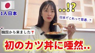 初めて日本のかつ丼を食べに行ったら...予想と全く違ってショックを受けました!これは感激の連続