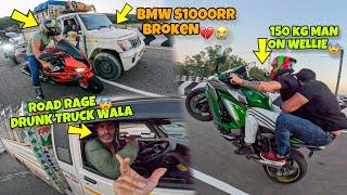 BMW S1000RR Hit by Truck Driver | Road Rage | New Superbike Broken @aalyanvlogs1299