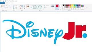 How to draw a new Disney Jr. logo using MS Paint | How to draw on your computer