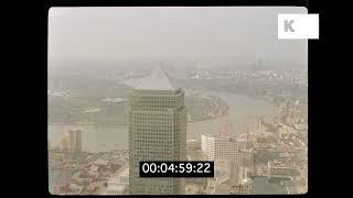 1990s, 2000s Canary Wharf City of London Aerials, HD from 35mm