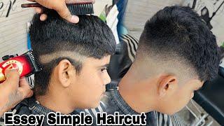 Boys Essey Simple Haircut | Simple Hair Cutting Step By Step Tutorial | Sahil Barber