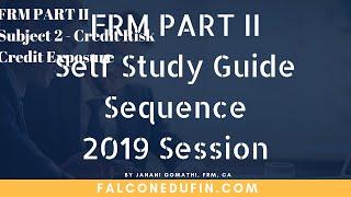 Self Study Sequence FRM Part II 2019 Session