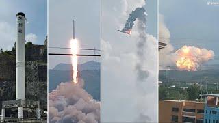 Katastrophaler Zwischenfall: Tianlong-3 Raketenstufe löst sich von Teststand und fliegt davon!