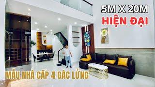 Mẫu Nhà Gác Lửng Hiện Đại | Mẫu Nhà Gác Lửng 5 x 20 | Nhà Đẹp