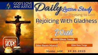 Rejoicing With Gladness | Daily Sabbath School Lesson 3 | Quarter 1 2025