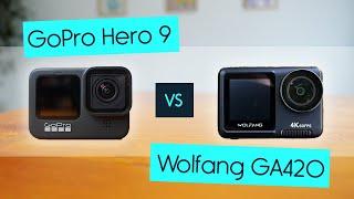 Vergleich GoPro Hero 9 Vs. Wolfang GA420 Stabilisierung und Bildqualität