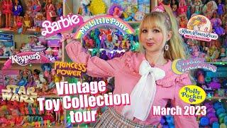 Vintage 80s 90s Toy Collection room tour - G1 My Little Pony, Barbie, Keypers, Lady Lovelylocks