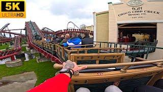 Choco Chip Creek POV 5K Back Row NEW Mine Train: 3 Lift Hills! Energylandia, Poland