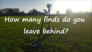 Metal Detecting.  How many finds do you leave behind ?