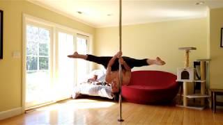 Pole Dance Tutorial—Pole Ninja’s Silent Tutorials: The "Fonji" (Up)