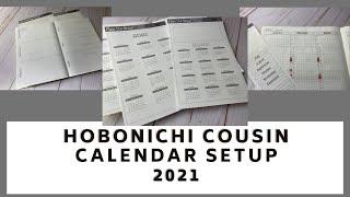 Hobonichi Cousin 2021 Functional Planning Setup | Calendar Pages