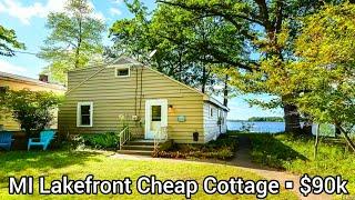 Michigan Lakefront Homes For Sale | $90k | 3bd | Waterfront Cottages For Sale | 2,613 sqft