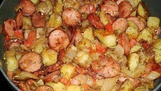 How to cook potatoes and sausage