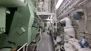 The hidden depts of a new 100 000 ton cruise ship - the main engines that you have never seen before