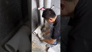 Amazing Plumbing skill #plumbing #diy #bathroom #pvc #plumber #building #feed #gardendesign