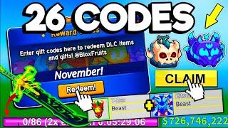 ️All New️BLOX FRUITS CODES IN NOVEMBER 2024 - ROBLOX BLOX FRUITS CODES - CODES BLOX FRUITS