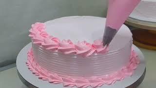 easy cake decoration! | easy cake piping! | cake design ideas!