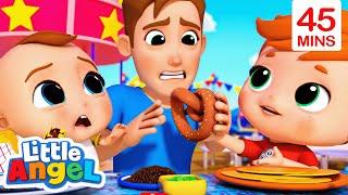 Flavour Song - Baby Tries New Things | Little Angel | Songs and Cartoons | Best Videos for Babies