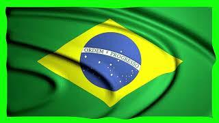 Green Screen Bandeira do Brasil 03 | Brazil - Chroma Key