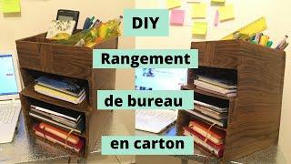 comment faire une boite de rangement en carton