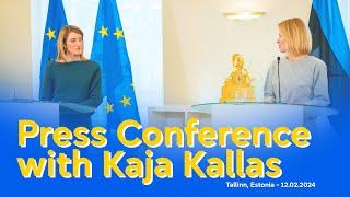 Press Conference with the Prime Minister of Estonia Kaja Kallas – 12th February 2024