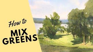 How to Mix Greens for Watercolor