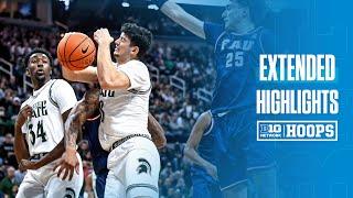 Florida Atlantic at Michigan State | Extended Highlights | Big Ten Men's Basketball | 12/21/2024