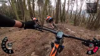 #HOTLAP 3rd time with XCO bike on the famous Enduro downhill Roller Coaster - Finale Ligure