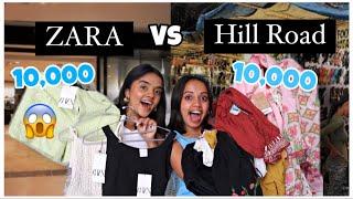 ₹10000 at ZARA ₹10000 at Hill road Shopping Challenge +Vlog