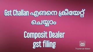 How to make GST payment and filing of gst under Composition