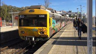 CP Linha Cascais Line - Comboio / Train CP UQE + UTE (EMU) 3250 (Santos - Monte Estoril) [1440p]