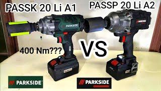 Parkside VS Parkside Performance Impact Wrench - PASSK 20 Li A1 VS PASSP 20 Li A2 1356 Nm#parkside