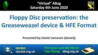 Abug Talks - Daniel Jameson talks Floppy Disc Preservation: the Greaseweazel device & HFE format.