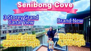 【JB Property 新山房地产】 #SenibongCove #3Storey #1stlink #ciq 【Permas】 #Retirement #brandnew #canal #海景