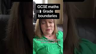 GCSE maths Grade boundaries #gcseresultsday2024 #gcseresultsday