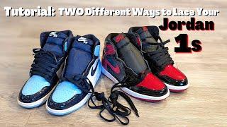 TUTORIAL: How To Lace Your Jordan 1 "Patent Bred" - TWO Different Options!