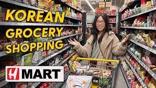 KOREAN GROCERY SHOPPING & Taste Test  New H-MART Tour!