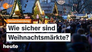 heute 19:00 Uhr vom 30.11.2024 SPD-Wahlkampf, Kämpfe in Aleppo und Sicherheit auf Weihnachtsmärkten