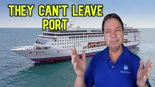 ENTIRE CRUISE SPENT IN PORT UNABLE TO LEAVE