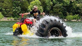 Monster 3 Wheeler Crosses an Entire Lake