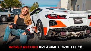 Emelia Hartford on her World Record Breaking Corvette C8