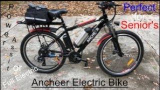 Ancheer Electric Mountain Bike, Great for Senior's too !