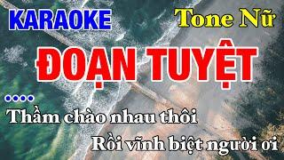 Karaoke Đoạn Tuyệt Tone Nữ | Quốc Cường Beat