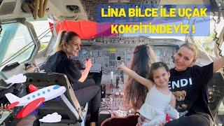 Lina Bilce ile Uçak Kokpitine Bindik, Pilot Olduk! Uçak Gezisi ve Hayvanlarla Dolu Bir Gün - Vlog