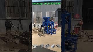 Low price Hollow sand paving mold cement concrete brick block making machine price #machinery