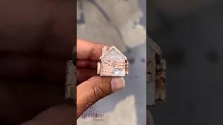 VVS Moissanite Trap House Ring with 925 Sterling Silver,Trap House Ring, Convocation Moissanite Ring