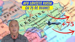 ATAC IMENS cu 75 Drone Lovesc rafinărie și aerodrom rusești!